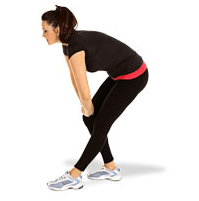 standing hamstring stretch pose