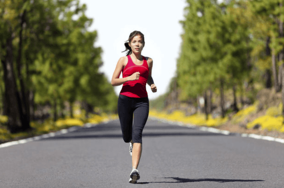 running with good posture