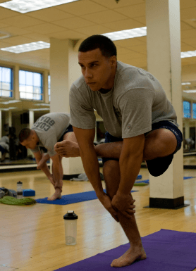 Glute and piriformis stretch